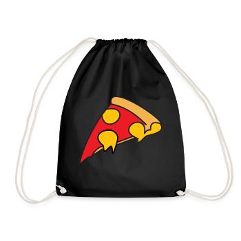 Pizza Comic style - Turnbeutel - Schwarz - Vorne