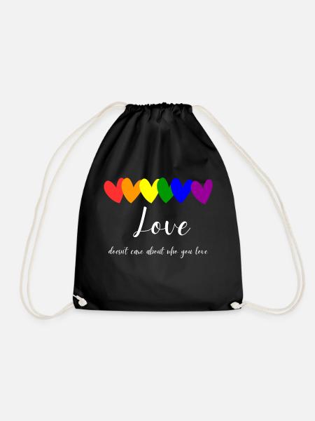 Love is Love LGBTQ Human Rights - Turnbeutel - Schwarz