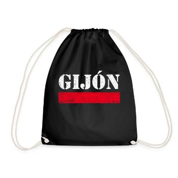 Gijon Vintage - Drawstring Bag - black - Front