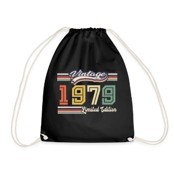 Cadeau D'anniversaire 1979 Génial Depuis 1979 vint - Sac de sport léger - noir - Devant