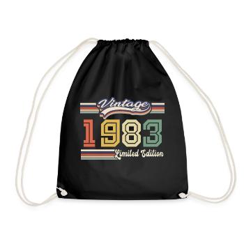 Cadeau D'anniversaire 1983 Génial Depuis 1983 vint - Sac de sport léger - noir - Devant