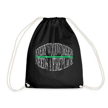 Bûcheron, charpentier-menuisier de construction, charpentier-menuisier syndical - Sac de sport léger - noir - Devant