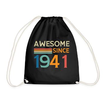 Awesome since 1941 - Sac de sport léger - noir - Devant