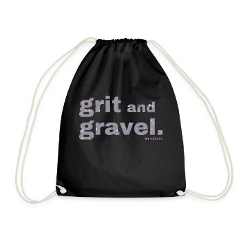 Gravel, Mountain Bike, Passion, Cycling - Drawstring Bag - black - Front