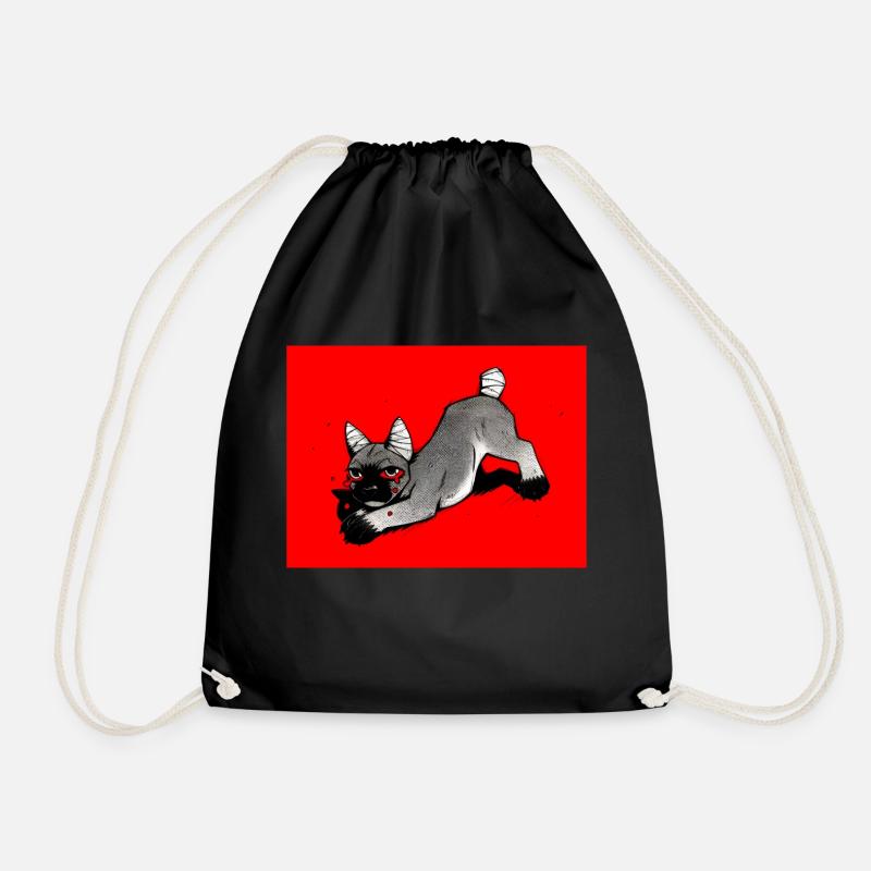 Frensh Dog - Turnbeutel - Schwarz