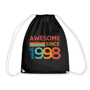 Awesome since 1998 - Sac de sport léger - noir - Devant