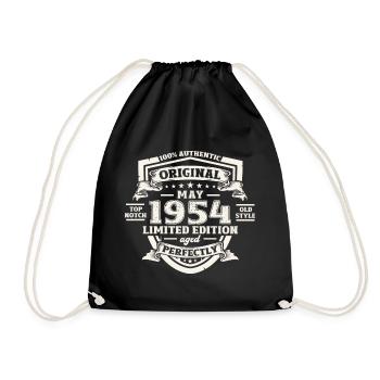 Original 1954 Millésime 1954 70e anniversaire 1954 - Sac de sport léger - noir - Devant