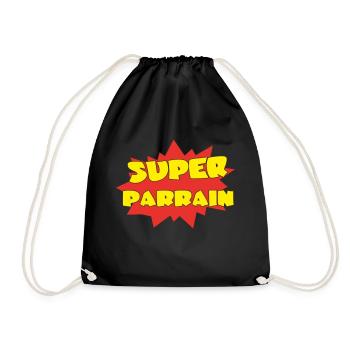 Super-SPONSOR - Turnbeutel - Schwarz - Vorne
