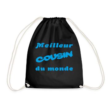 Meilleur cousin du monde - Sac de sport léger - noir - Devant