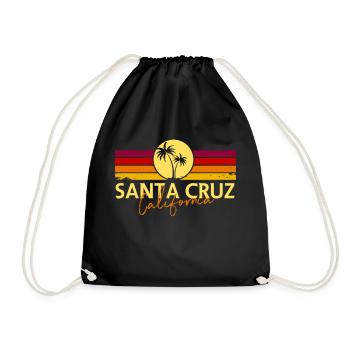 Santa Cruz Kalifornien - Turnbeutel - Schwarz - Vorne