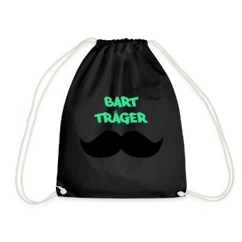 bart träger2 - Turnbeutel - Schwarz - Vorne