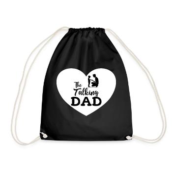 The talking Dad funny father daddy gift - Drawstring Bag - black - Front