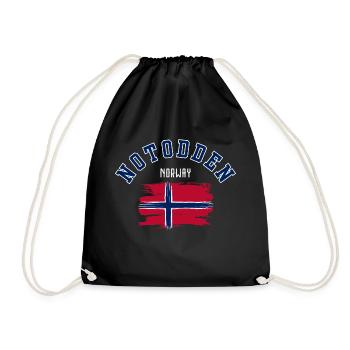 Notoden, Norvège - Sac de sport léger - noir - Devant