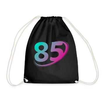 Number 85 multicolor - Drawstring Bag - black - Front