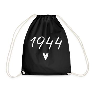 1944 coeur anniversaire - Sac de sport léger - noir - Devant