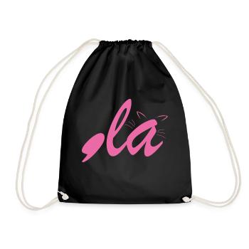 Chat mignon Lady Comma + La - Sac de sport léger - noir - Devant