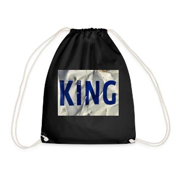KING - Turnbeutel - Schwarz - Vorne