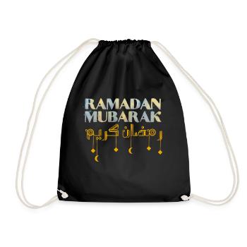 Ramadan Mubarak - Drawstring Bag - black - Front