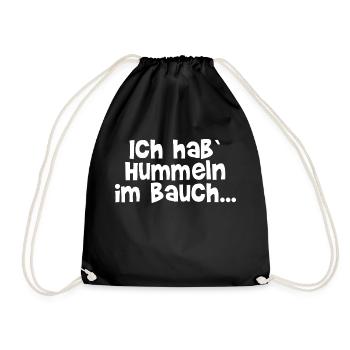 Funshop - Ich hab Hummeln im Bauch - Turnbeutel - Schwarz - Vorne