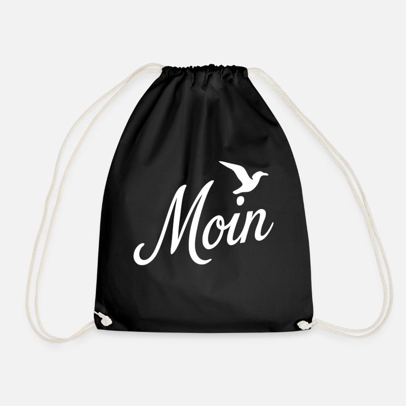 Moin Möwe - Turnbeutel - Schwarz