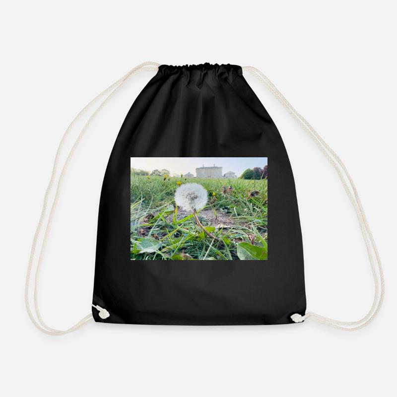 Dandelion Dreams - Drawstring Bag - black