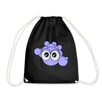 Bubbles - Drawstring Bag - black - Front