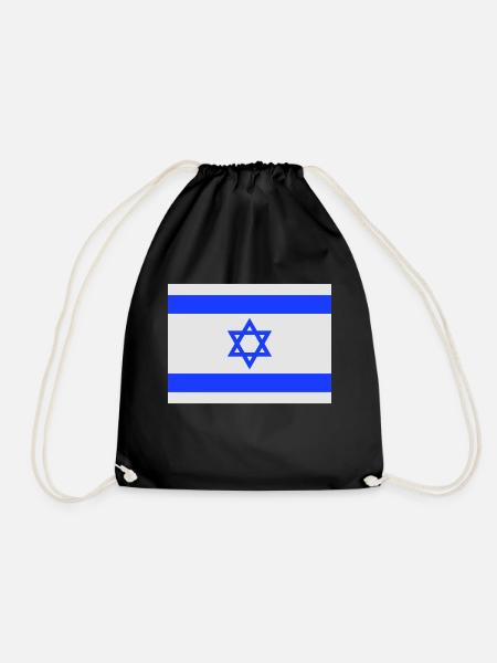 israel, fahne, flagge - Turnbeutel - Schwarz