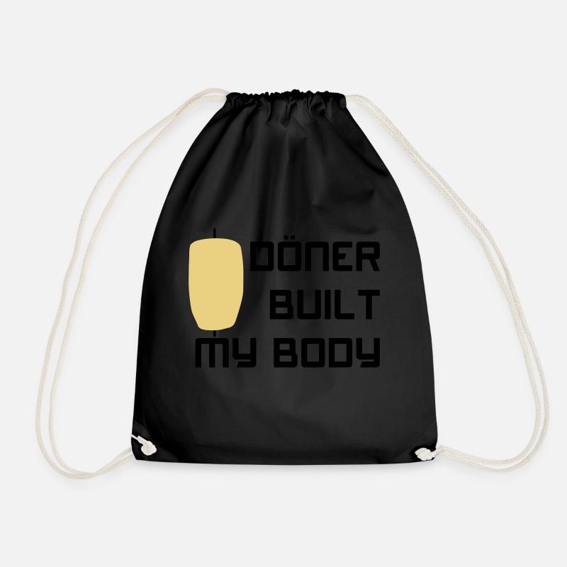 Döner built my body - Turnbeutel - Schwarz