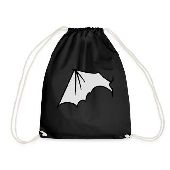 batwing_left - Turnbeutel - Schwarz - Vorne