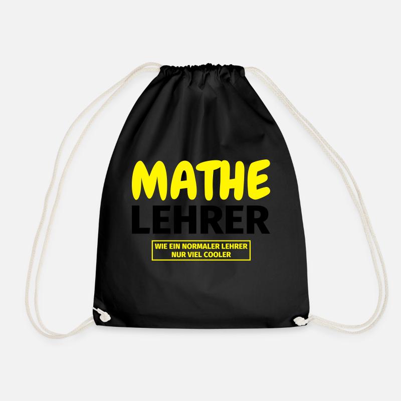 Mathelehrer Geschenk - Turnbeutel - Schwarz