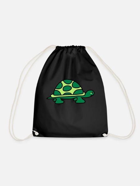 turtle - Turnbeutel - Schwarz