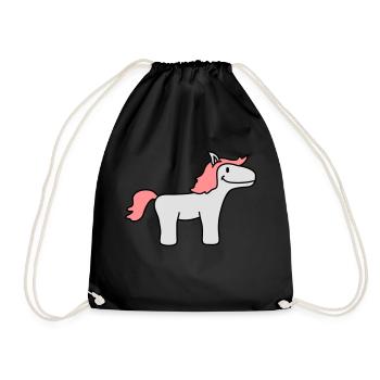 Pony - Drawstring Bag - black - Front