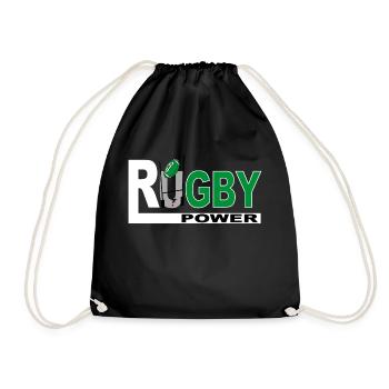 Rugby basque sport - Drawstring Bag - black - Front