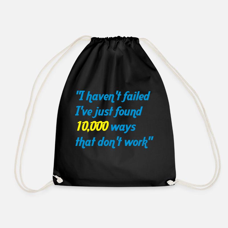 haven't failed - Turnbeutel - Schwarz