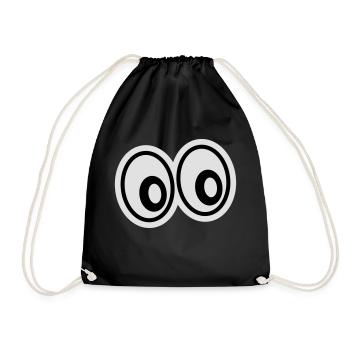 eyes_1f2 - Drawstring Bag - black - Front