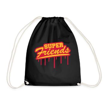 Super meilleurs amis Graffiti - Sac de sport léger - noir - Devant