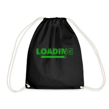 loading - Turnbeutel - Schwarz - Vorne