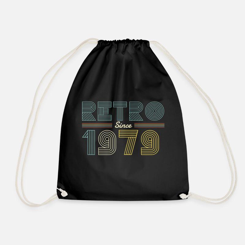 Retro 1979 - Turnbeutel - Schwarz