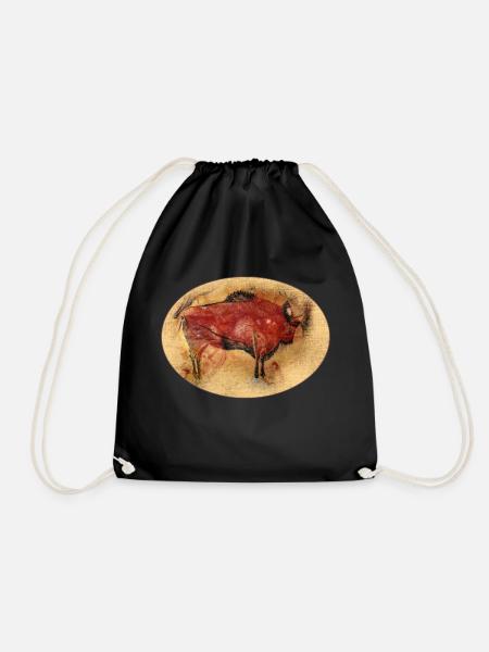 Altamira Bison - Turnbeutel - Schwarz