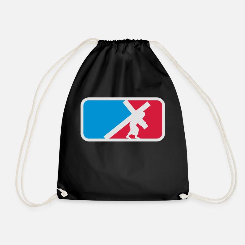 Crucifixion, drag, heavy, last, jesus, god, condem - Drawstring Bag - black