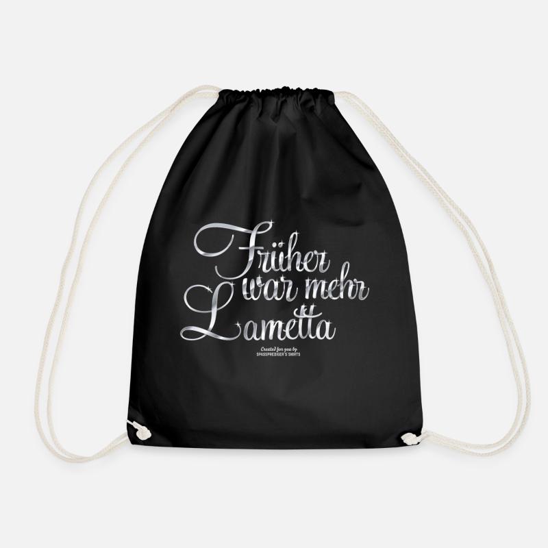 Früher war mehr Lametta - Turnbeutel - Schwarz