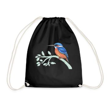 Le martin-pêcheur - Sac de sport léger - noir - Devant