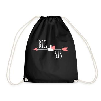 Big Sis Sister Big Little Sister Sœurs - Sac de sport léger - noir - Devant
