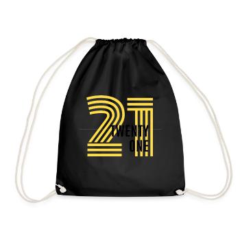 Celebrating Your 21st Birthday - Drawstring Bag - black - Front