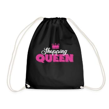 Shopping Queen - Turnbeutel - Schwarz - Vorne