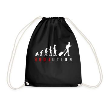 Evolution LOVE World Tour Girls Women Travel - Drawstring Bag - black - Front