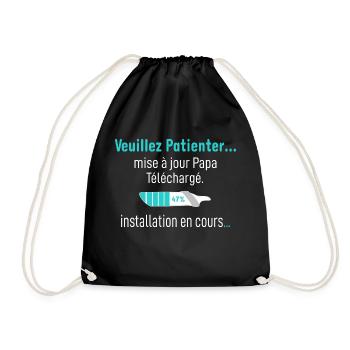 veuillez patientez mise à jour Papa Téléchargé - Sac de sport léger - noir - Devant