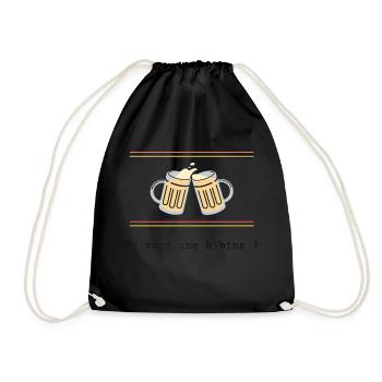 Tu veux une bibine - Sac de sport léger - noir - Devant