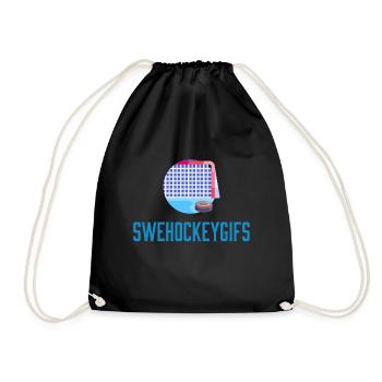 Swehockeygifs - Turnbeutel - Schwarz - Vorne