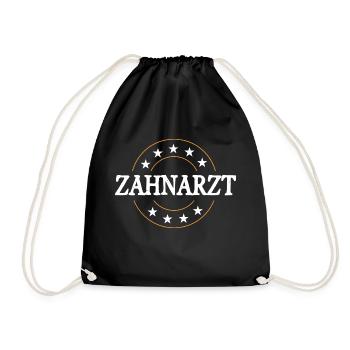 Zahnarzt Beruf - Turnbeutel - Schwarz - Vorne